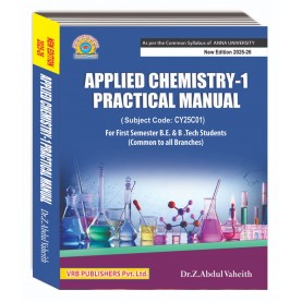 APPLIED CHEMISTRY - I PRACTICAL MANUAL